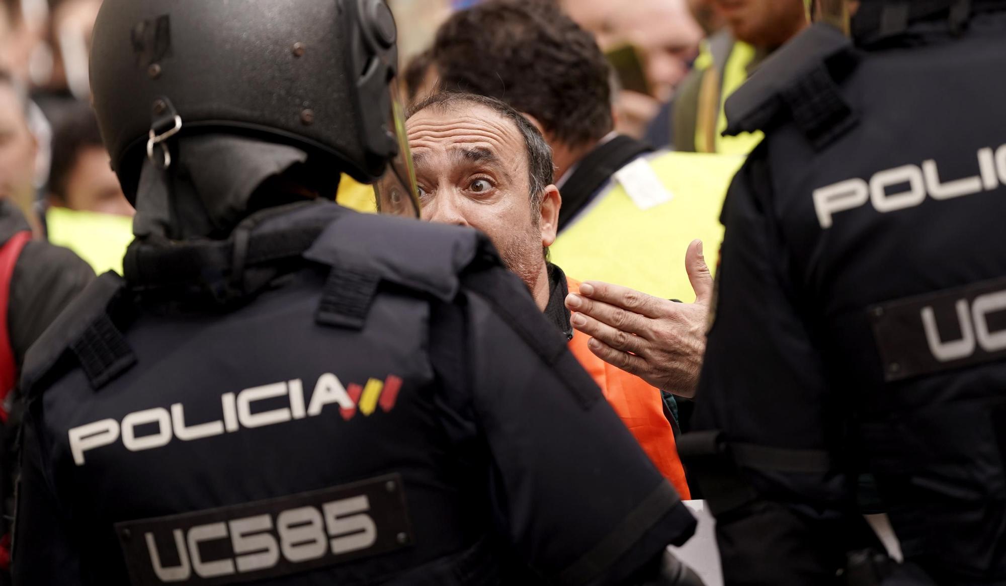 Manifestación de agricultores en Madrid, en imágenes