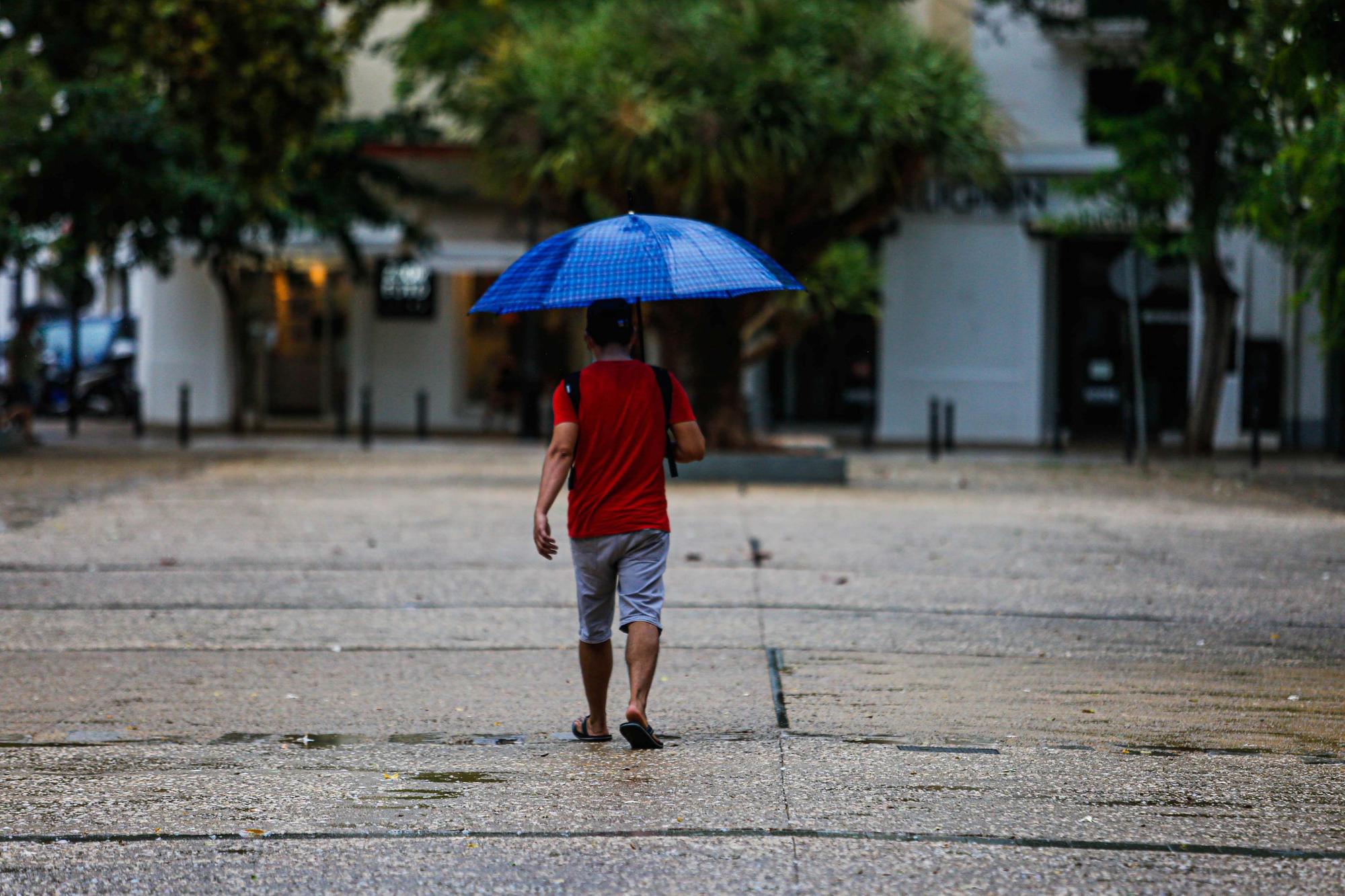 Fuertes tormentas en Ibiza y Formentera