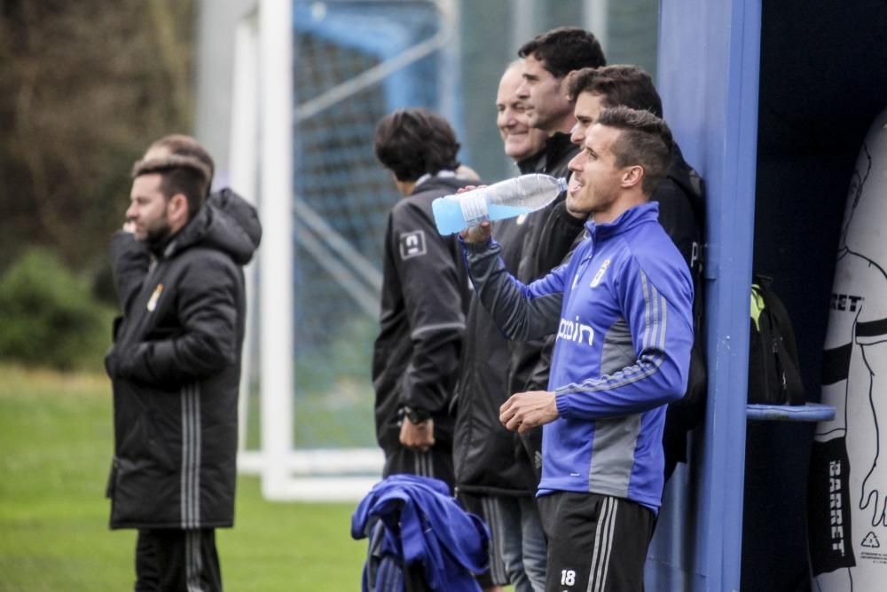 Entrenamiento del Real Oviedo en El Requexón