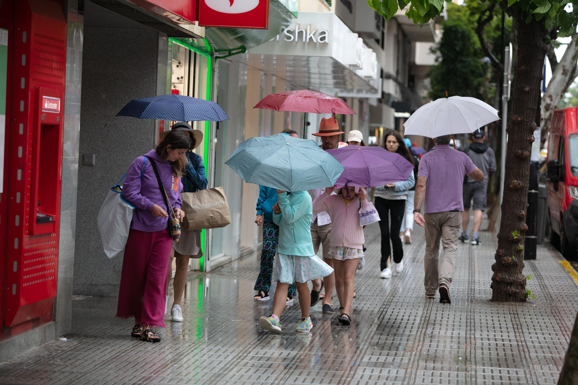 Las imágenes de la tromba de agua que cayó sobre Ibiza