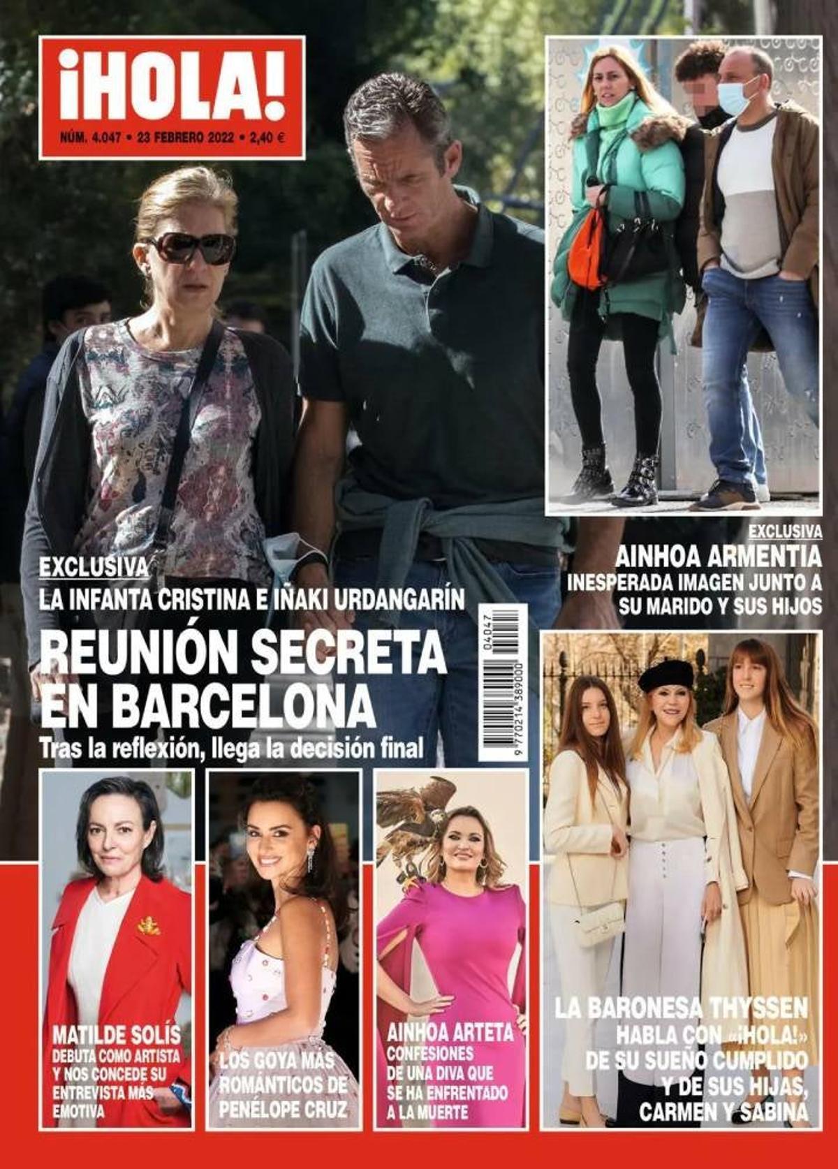 Portada de ¡HOLA!: 16 de febrero de 2022