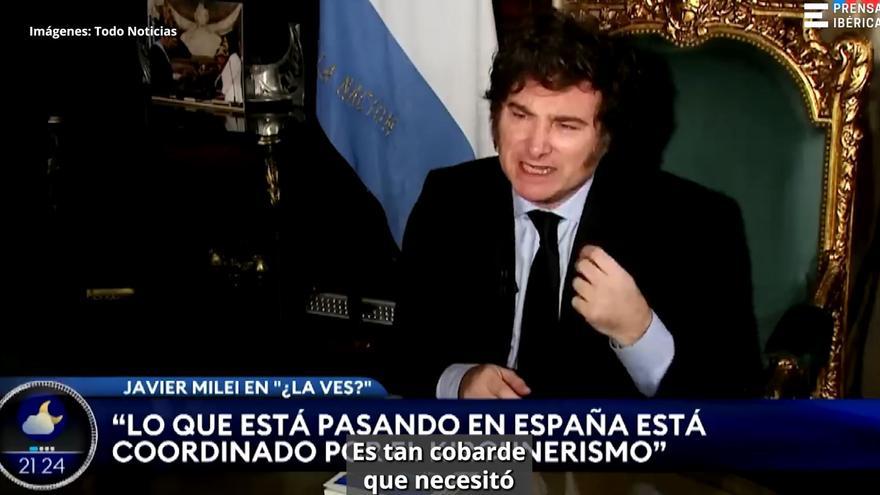 Milei califica de &quot;disparate&quot; la retirada de la embajadora española en Buenos Aires
