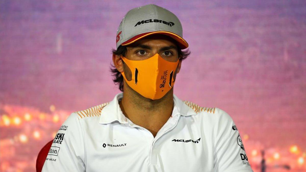 Carlos Sainz, en rueda de prensa