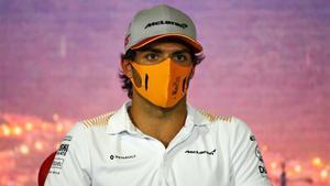 Carlos Sainz, en rueda de prensa