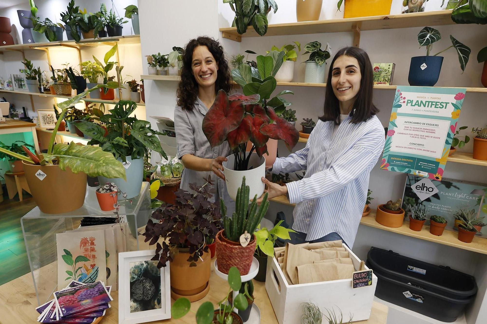 Las propietarias de Plántate, tienda de plantas, presentan el Plant Fest.