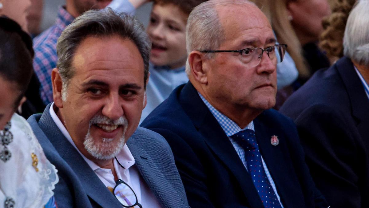 Los ahora exconcejales Manuel Jiménez y José Ramón González, en una imagen reciente