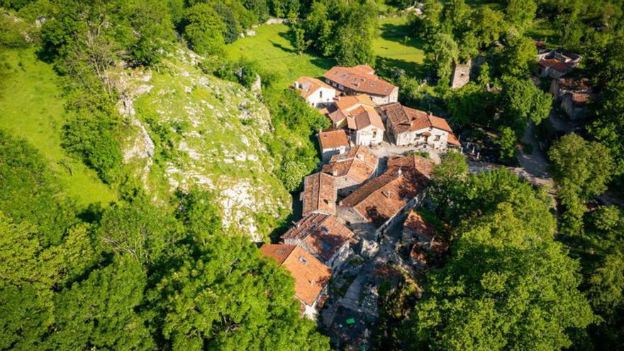 Vista aérea de Bulnes.  | LNE