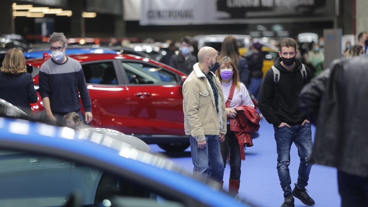 Aspecto que presenta hoy la Feria del Automóvil de Valencia.