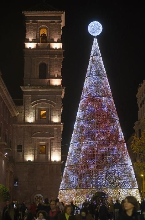 Encendido de luces de Navidad en Murcia