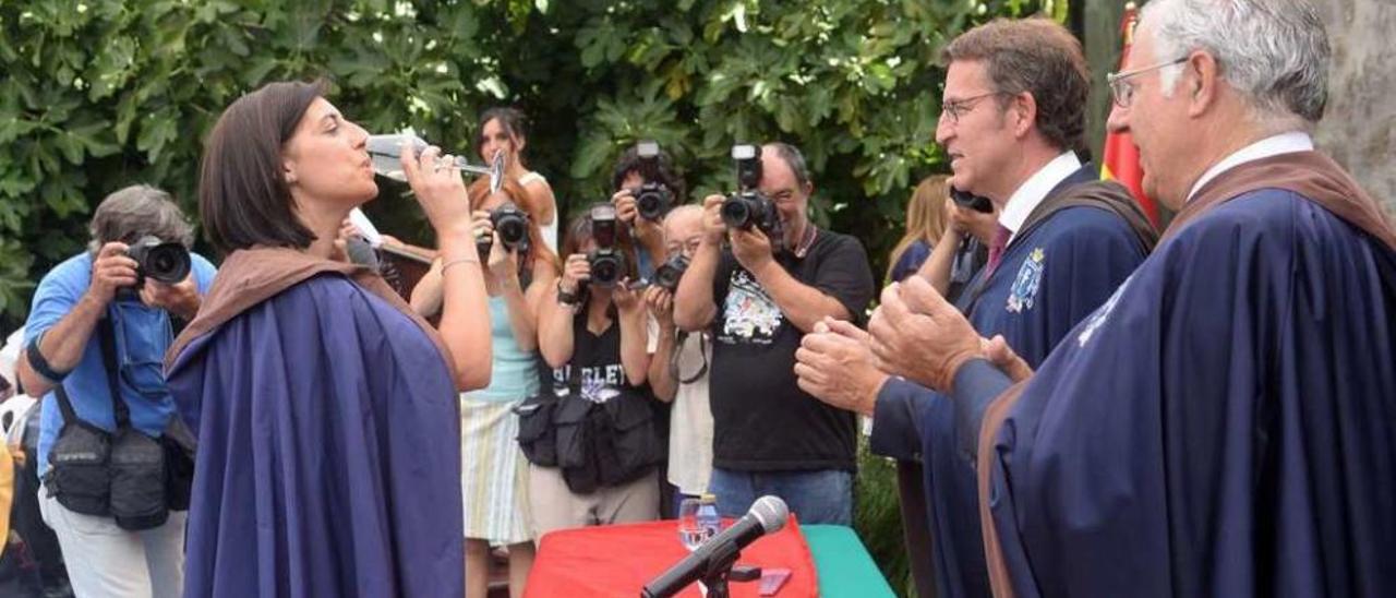 La división entre los distintos estamentos de la Festa do Albariño es absoluto. // Noé Parga