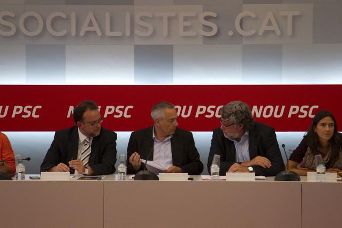 Executiva del PSC, ahir. Executiva del PSC, ahir.