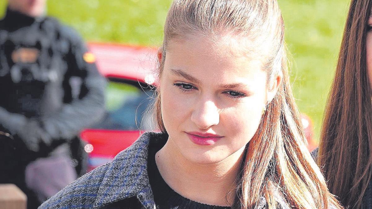 Leonor, el pasado mes de octubre.