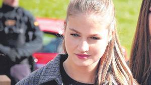 Leonor, el pasado mes de octubre. 