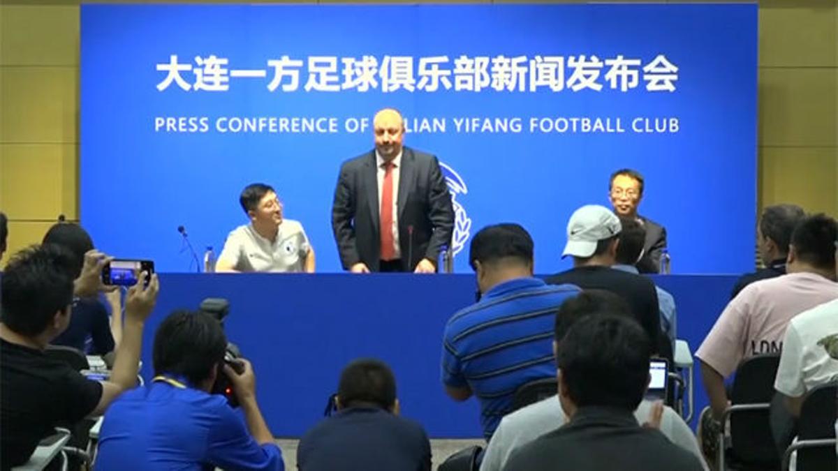 Rafa Benítez, presentado en China como nuevo técnico del Dalian Yifang