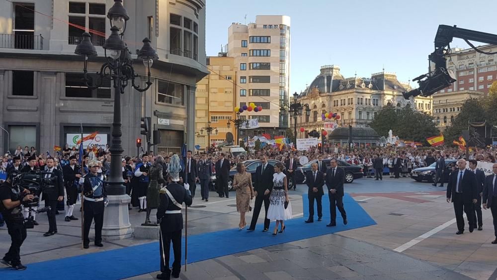 Alfombra azul de los premios "Princesa de Asturias" 2017