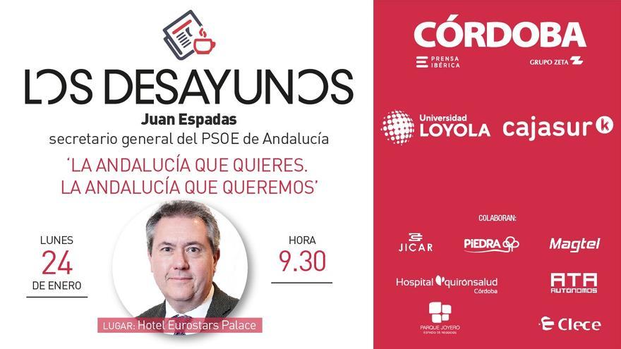 Juan Espadas, en Los Desayunos de CÓRDOBA