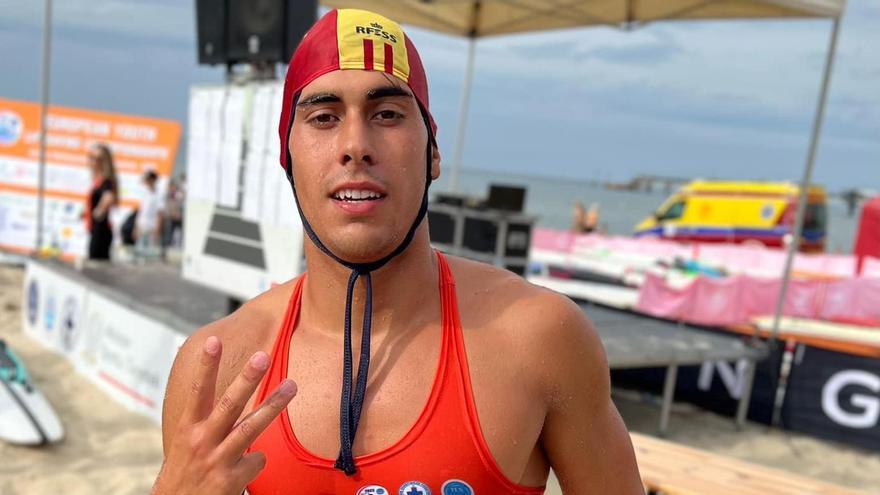 Marcos Antón se cuelga un bronce en el Europeo Júnior de Salvamento y Socorrismo