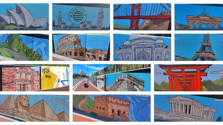 Así es el grafiti más internacional de Siero