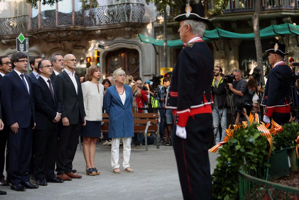 Celebración de la Diada en Cataluña