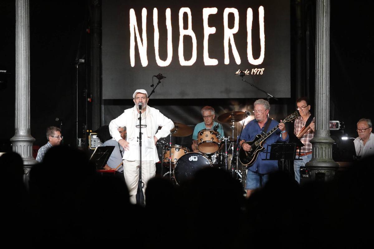 "Nuberu", durante un concierto.