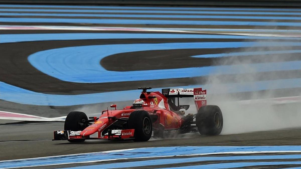 Raikkonen, el pasado año en un test de Pirelli en Paul Ricard