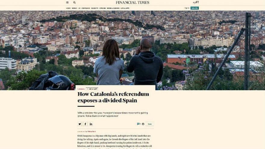 El &#039;Financial Times&#039; augura una &quot;confrontación inminente&quot; por el referéndum