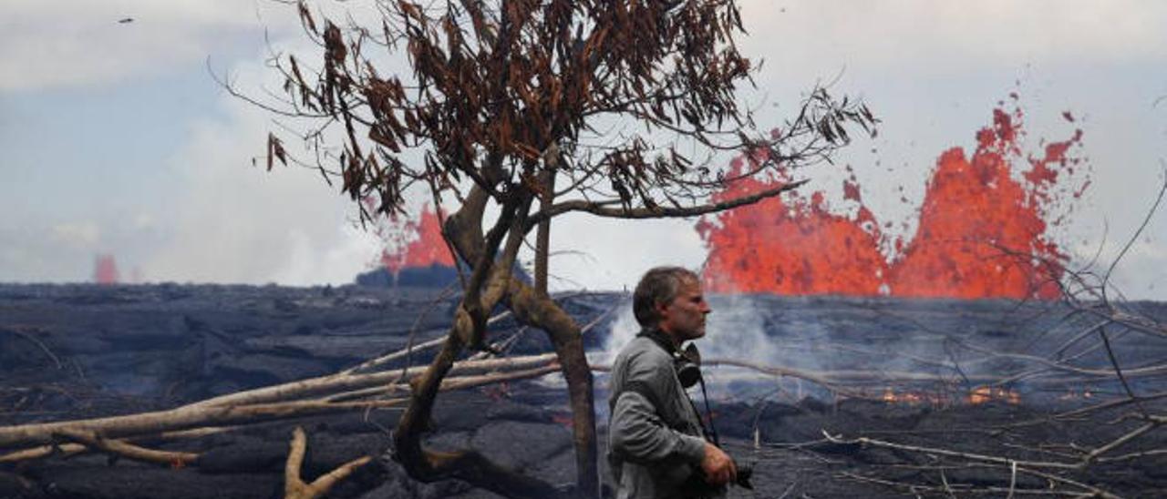 Testigo canario de la erupción de Hawái