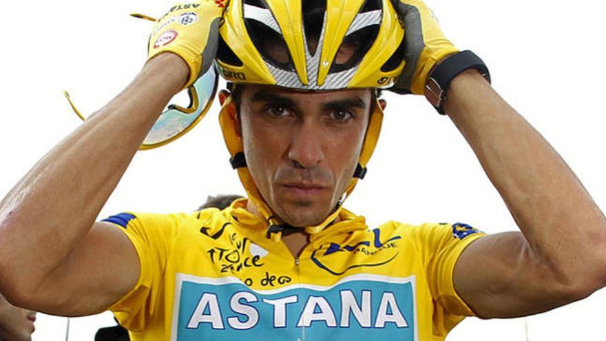 Alberto Contador, el pasado 25 de julio, tras proclamarse ganador del Tour de Francia 2010