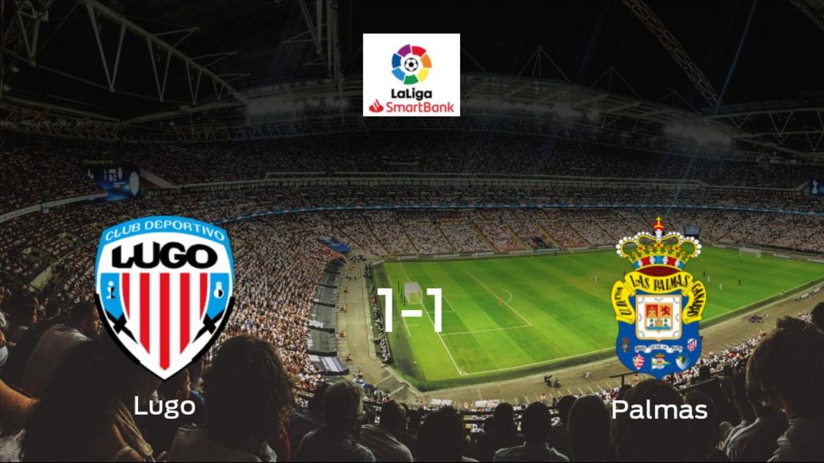 Las Palmas logra un empate a uno frente al Lugo