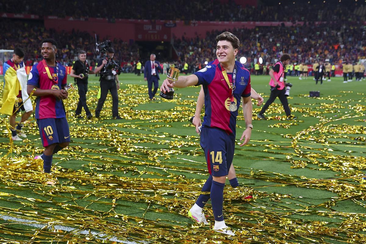 Pablo Torre celebra el título de Liga