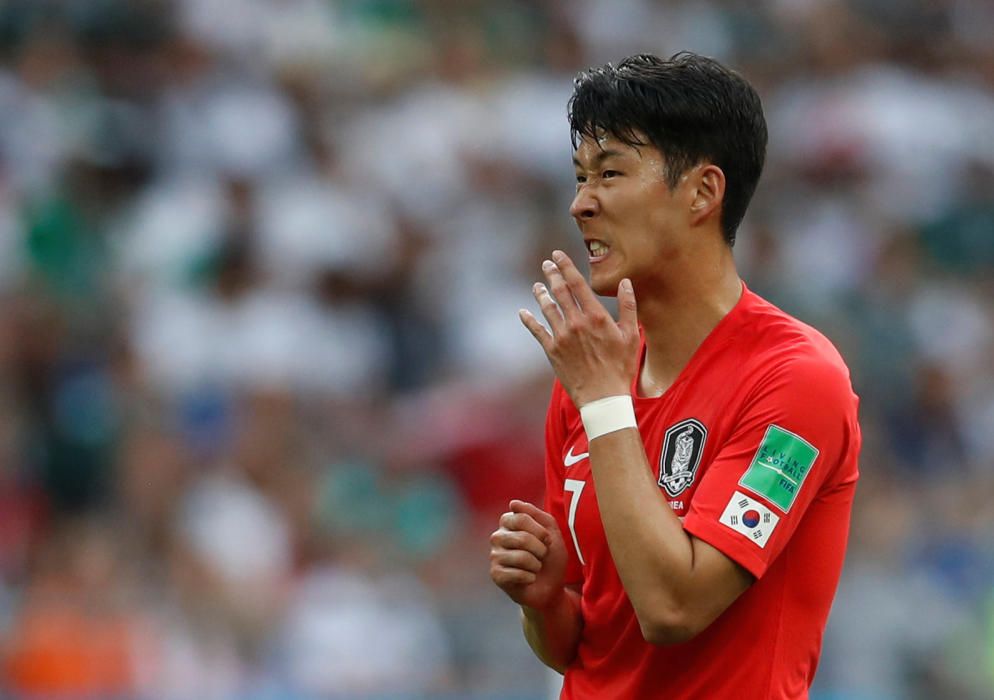 Les imatges del Corea del Sud-Mèxic (1-2)