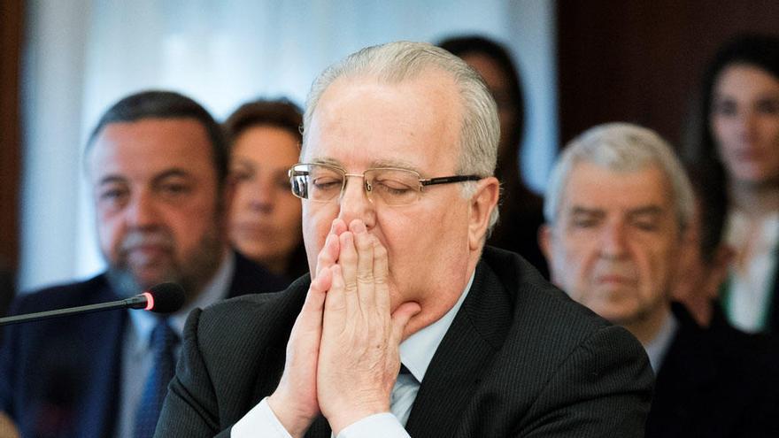 Antonio Fernández, durante la sesión del lunes.