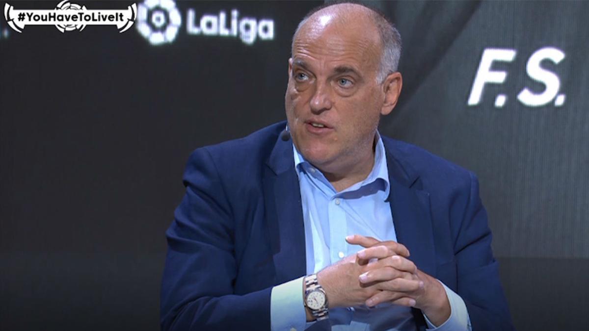 Tebas: "Los estadios volverán a ser como antes cuando haya una vacuna"