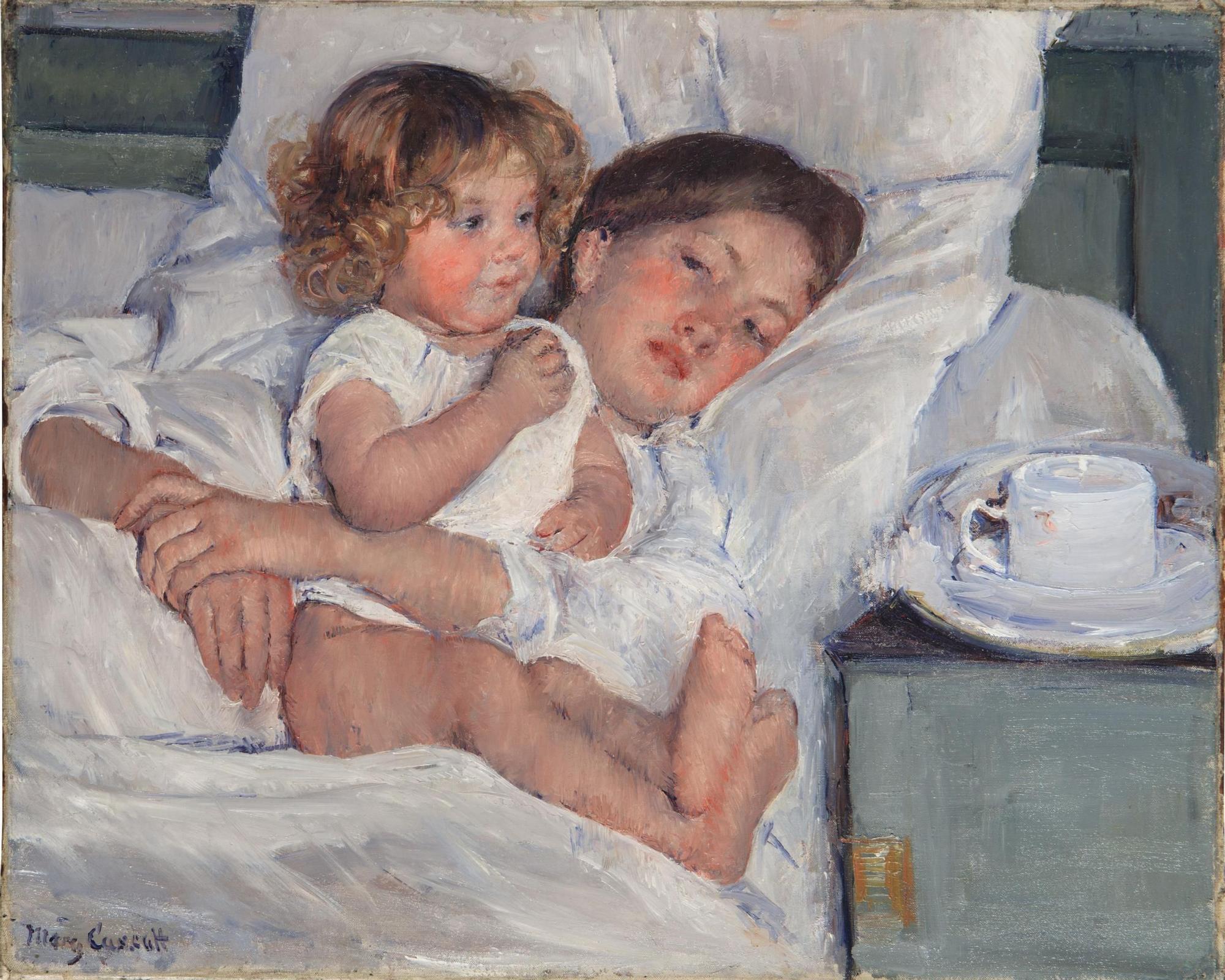 "Desayuno en la cama", Mary Cassatt (1897)