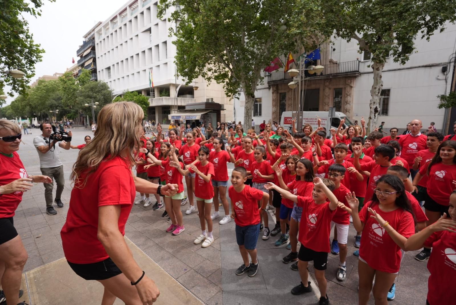 El flahmob por la donación de órganos, en imágenes