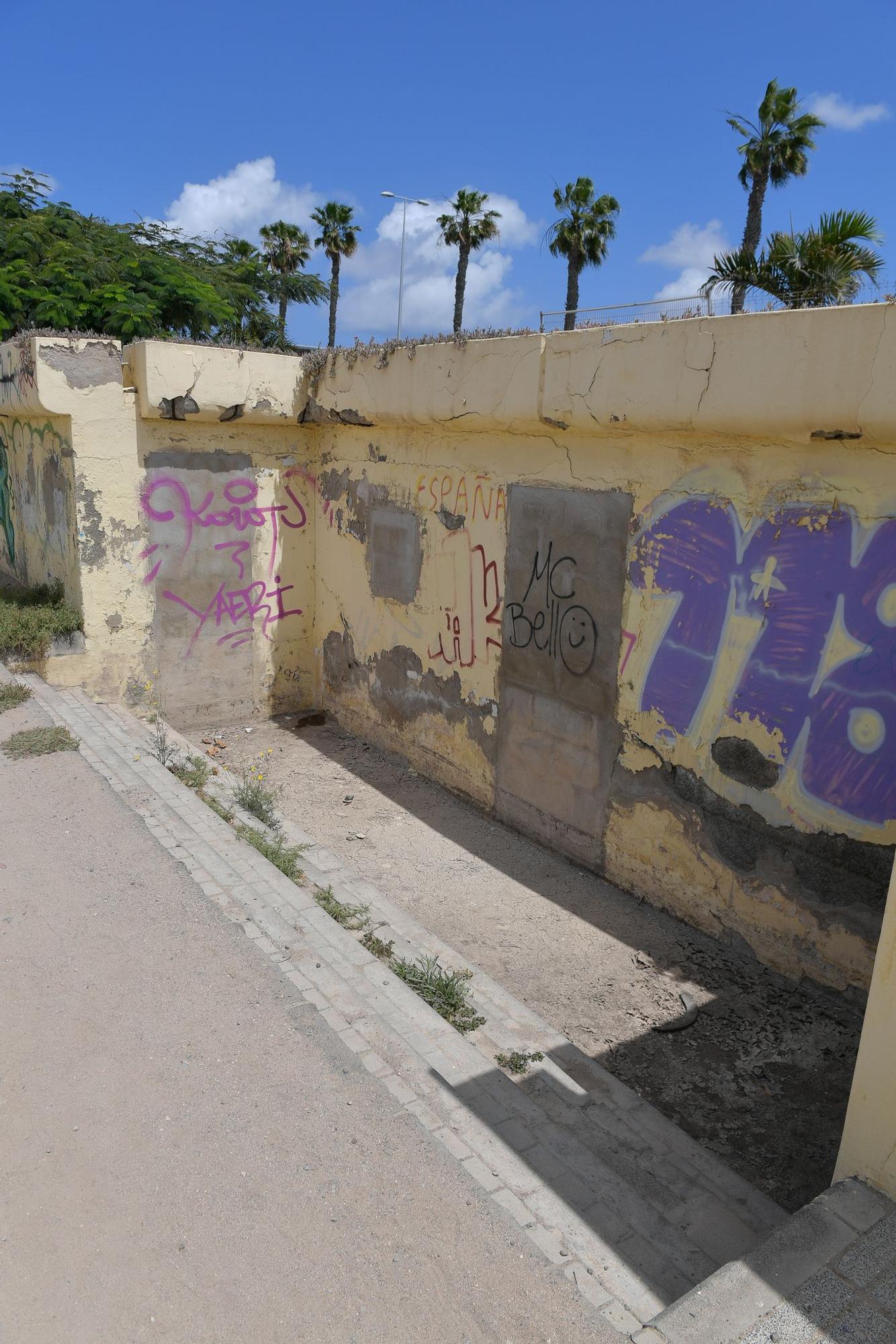 Cuarto de servicio en ruinas en el Parque Romano