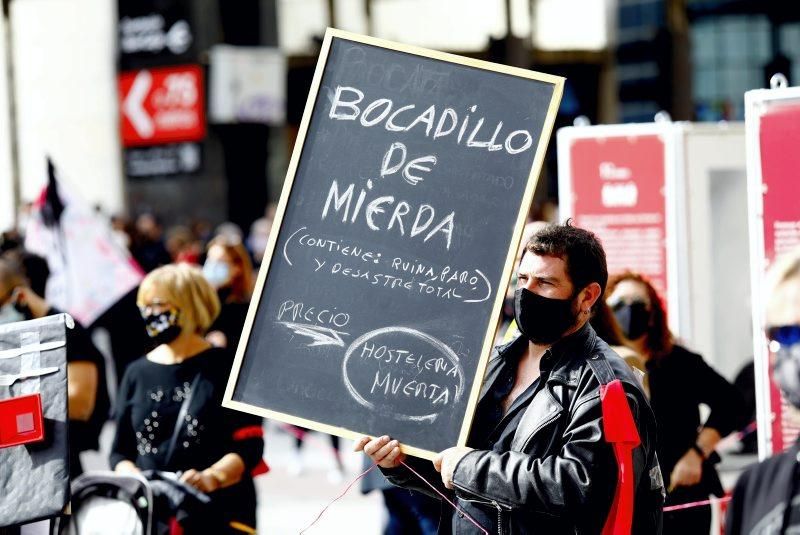 Manifestación de hostelería, ocio y turismo