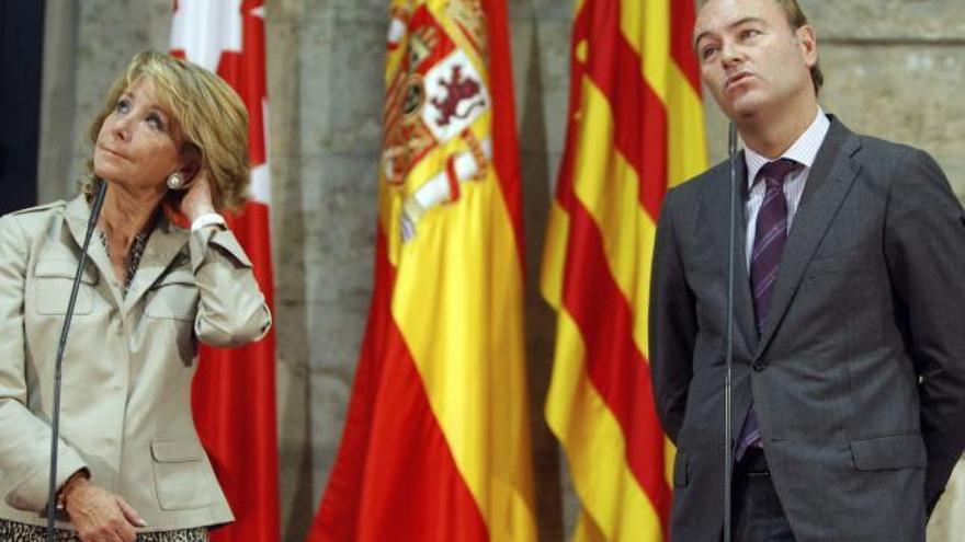 Aguirre y Fabra, hoy, en el Palau de la Generalitat.