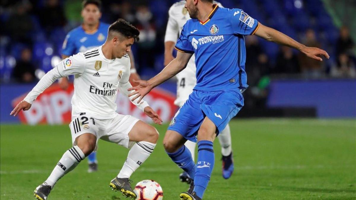 Brahim Díaz tuvo minutos con Zidane ante el Getafe