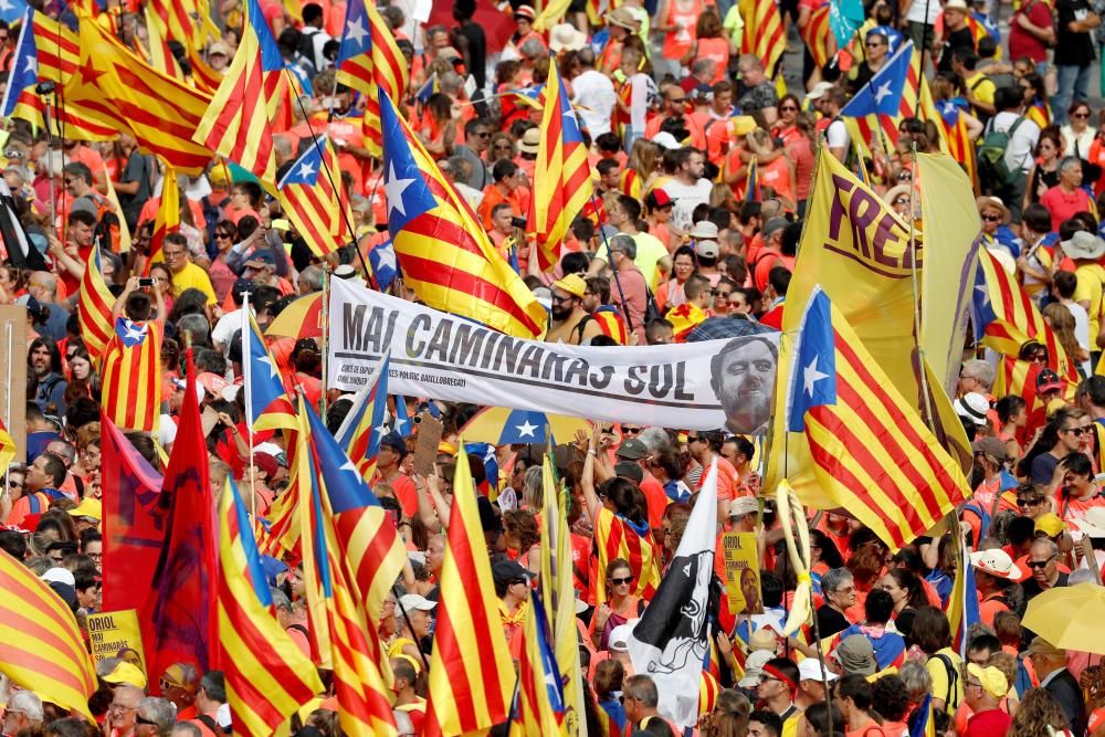 Totes les imatges de la manifestació de la Diada 2018