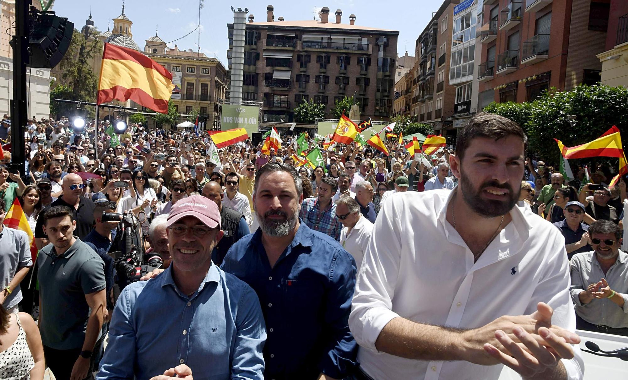 Acto de Santiago Abascal y Jorge Buxadé en Murcia