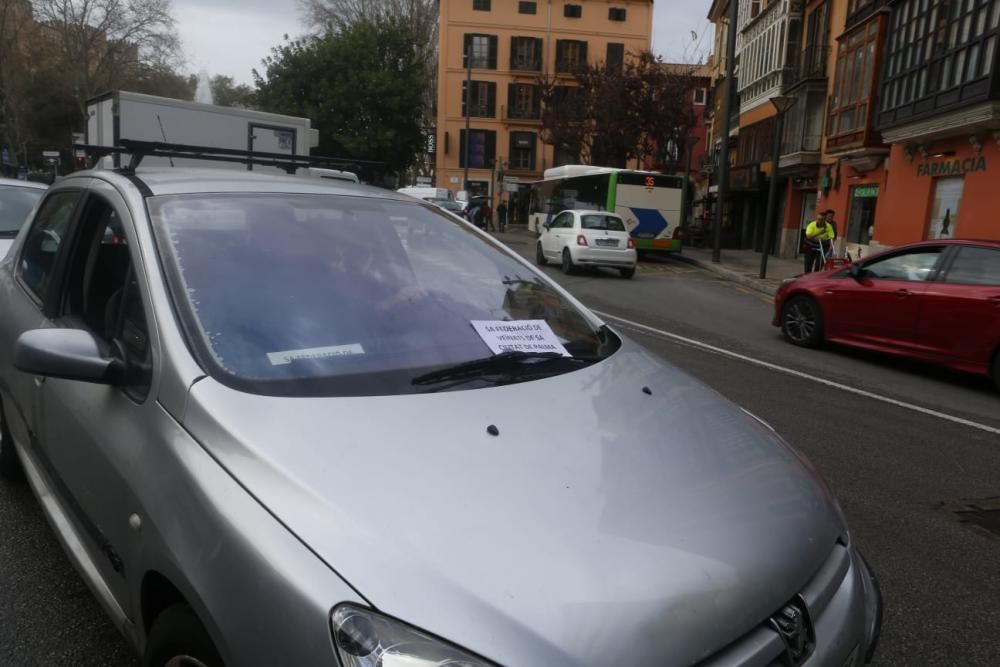 Nula incidencia de la protesta contra los cambios de la EMT