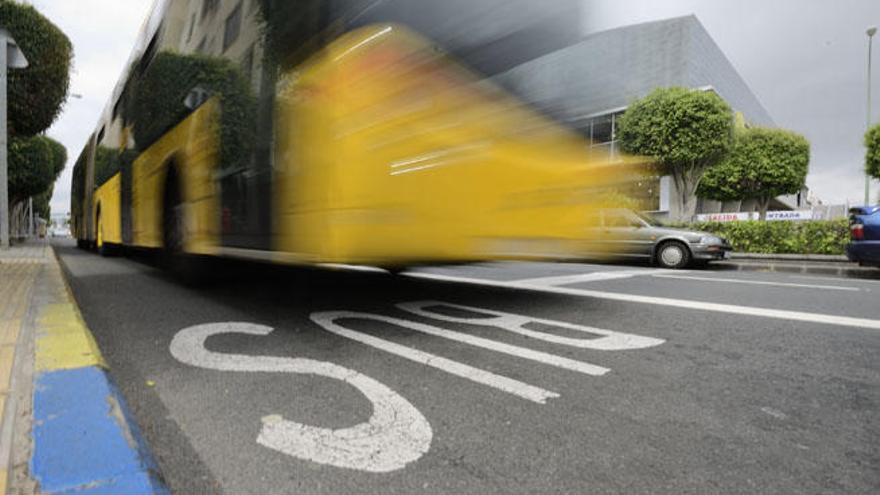 Carril bus de Siete Palmas.