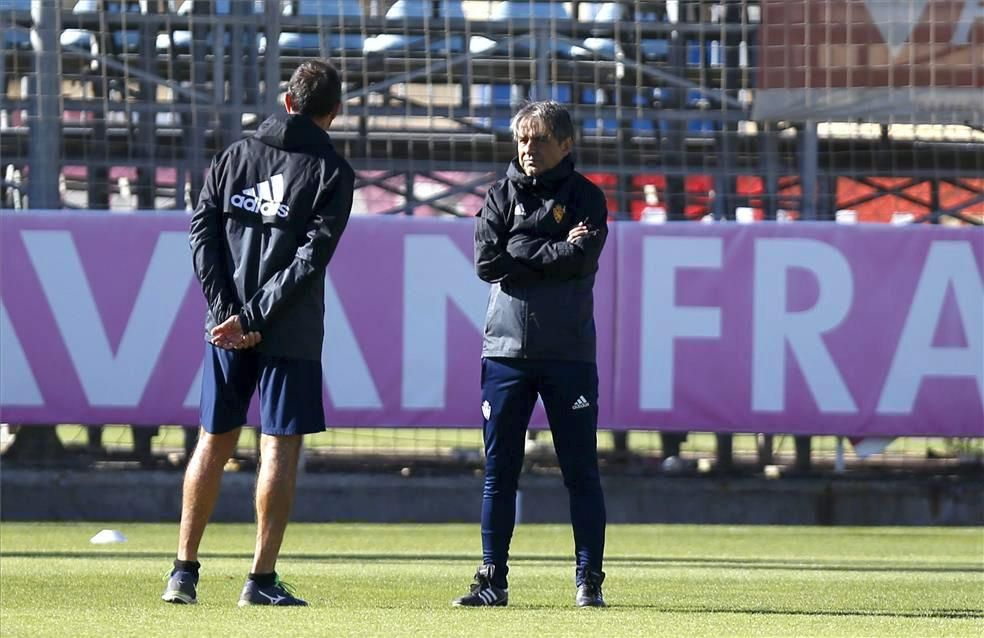 Sesión de entrenamiento del Real Zaragoza