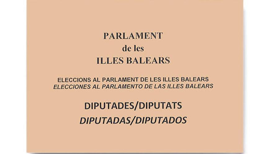 Los baleares podrán elegir el 26M por primera vez entre &quot;diputados y diputadas&quot;