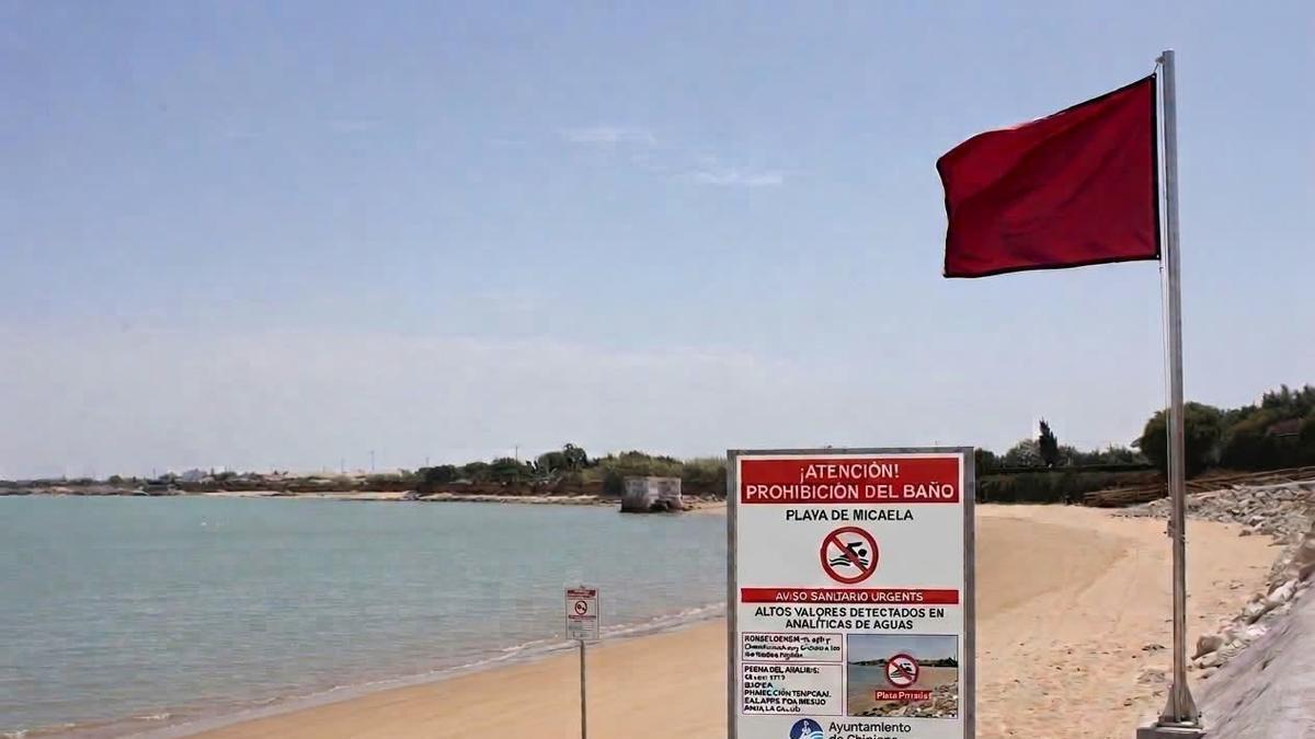 Imagen de la playa de La Micaela de Chipiona.