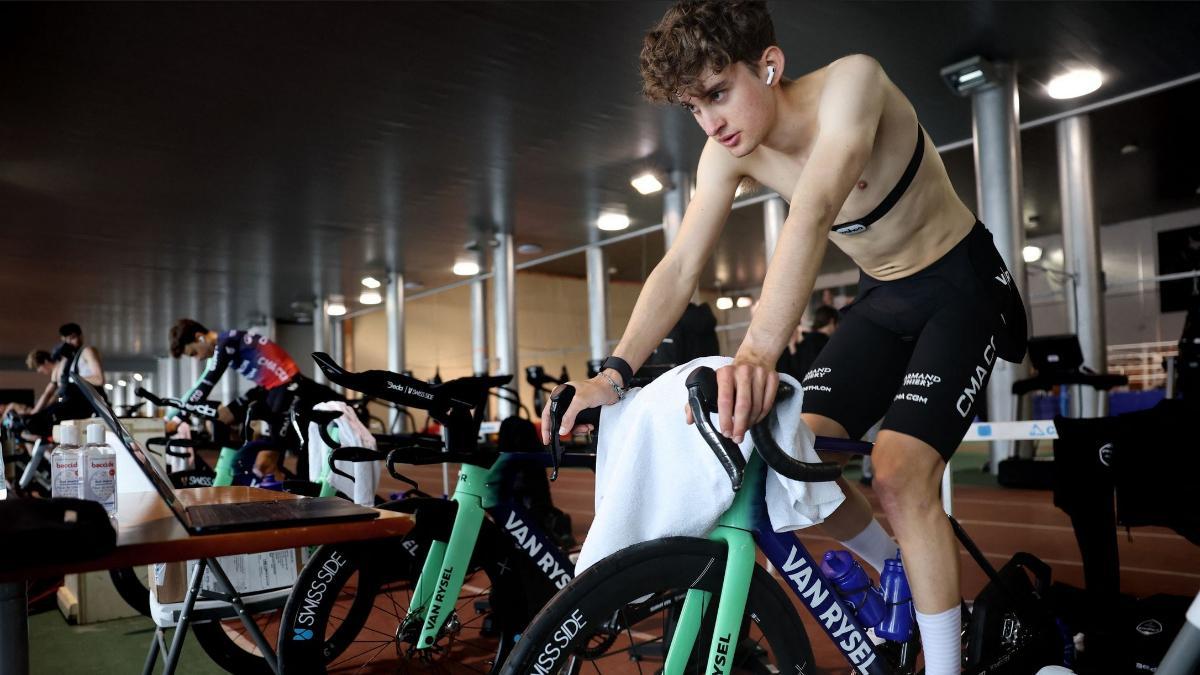 Paul Seixas, durante un stage en Sierra Nevada