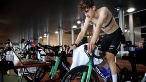 Paul Seixas, durante un stage en Sierra Nevada