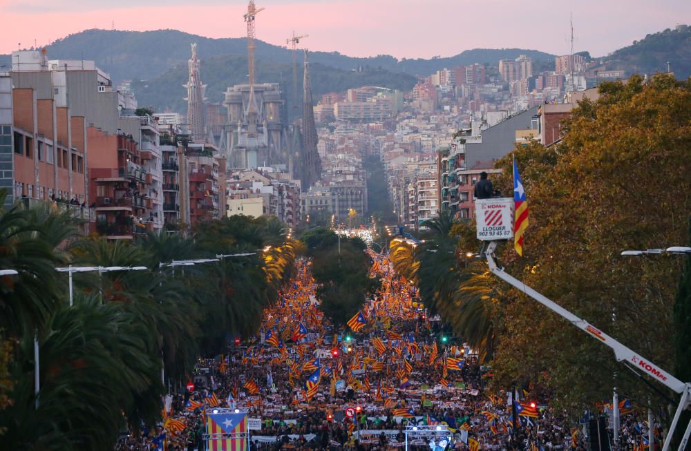 La manifestació de l''11 de novembre a Barcelona