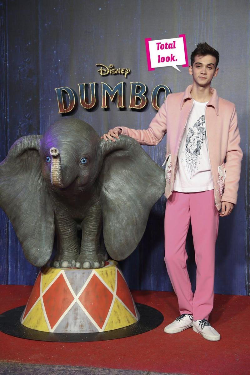 Dave de OT 2018 en la premiere de 'Dumbo'